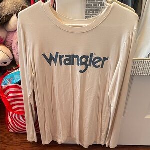 Wrangler Off-White Long Sleeve Tee